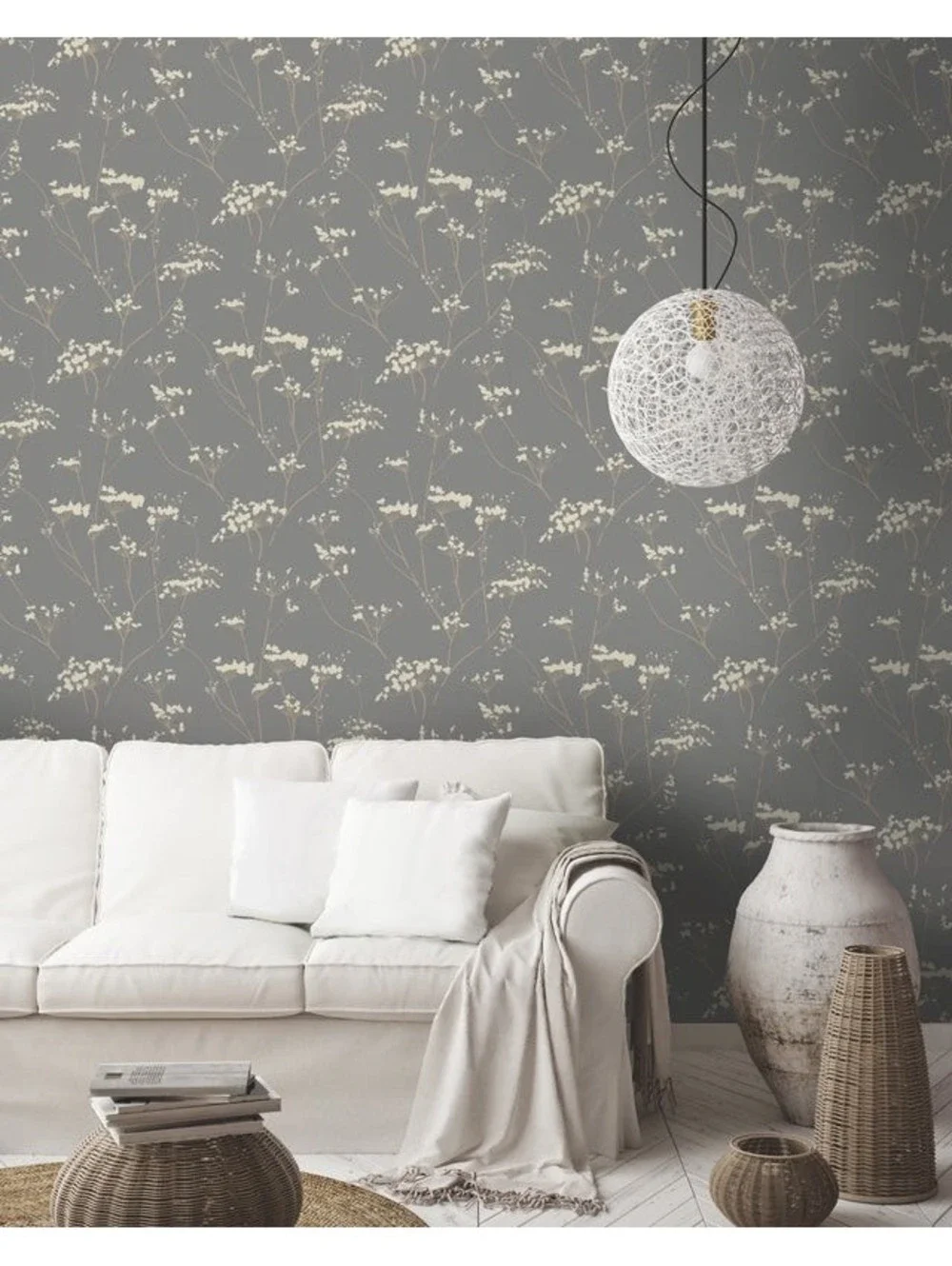 New YORK DN3711 ENCHANTED SILVER WALLPAPER Size 27 in x 27 ft